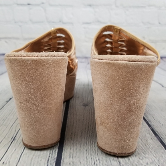 NAPOLEONI | wedge platform slip-on peep toe sandals - Picture 6 of 9